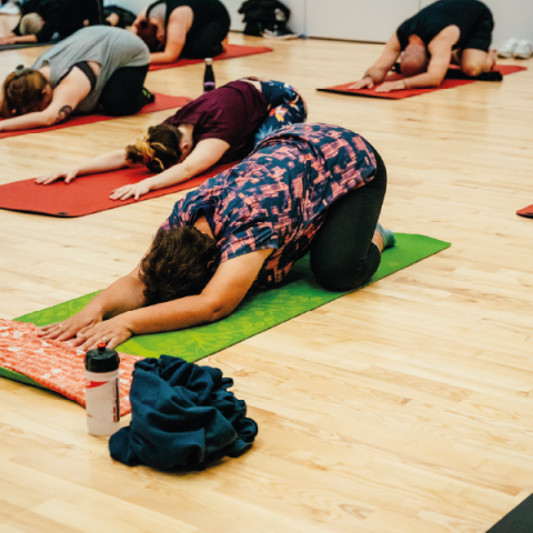 Members taking part in class